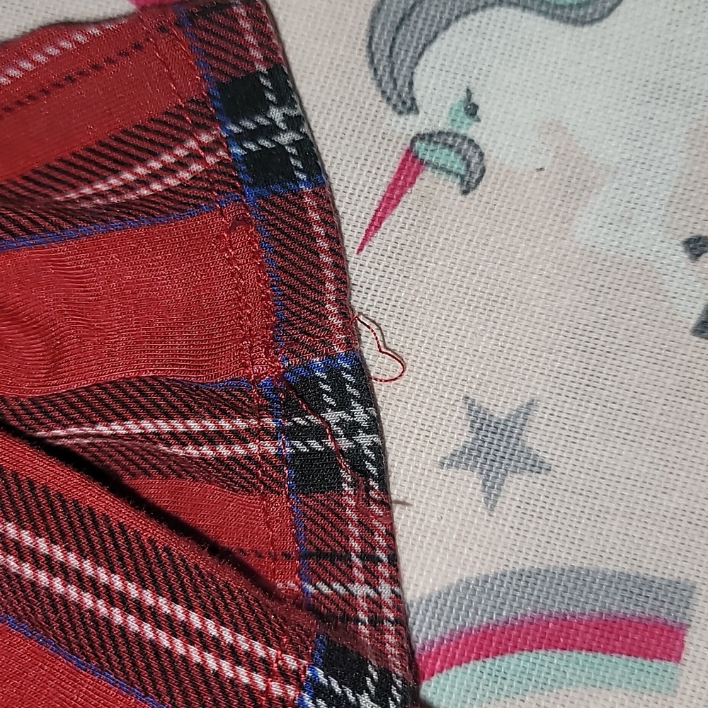 Little Sleepies Red plaid dress w/bodysuit - Picture 3 of 3